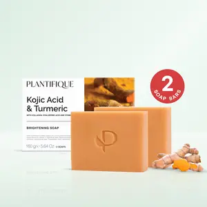 Kojic Acid Soap for Hyperpigmentation – Brightening Face & Body Cleanser for Dark Spots & Hyperpigmentation | Vitamin C, Collagen & Hyaluronic Acid | Vegan Exfoliating Soap for Even Tone, Smooth Skin & Radiant Glow