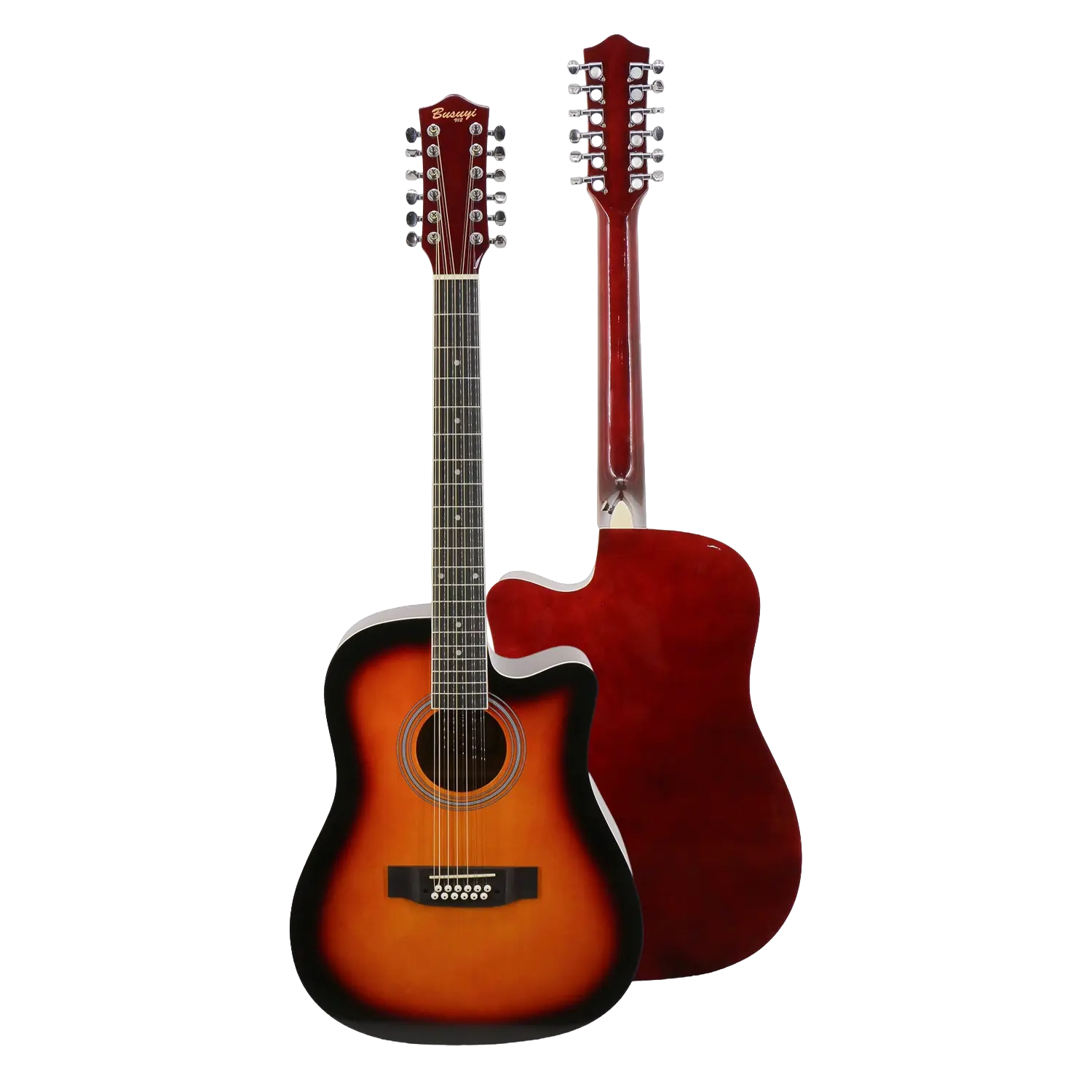 The Most Affordable 12 string guitar on TikTok- Busuyi Guitar 12 String Acoustic Guitar, Right-Handed, 12 Strings, Basswood Body, Rosewood Fretboard, Chrome Tuners, Ideal for Beginners & Professionals