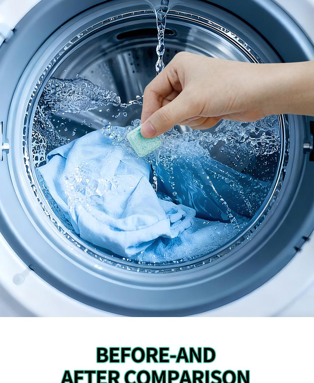 SOPAMI Eco-Friendly Washing Machine Cleaner 12 Tablets Removes Pet Hair Buildup & Fights Odors for Fresh Clean Washers
