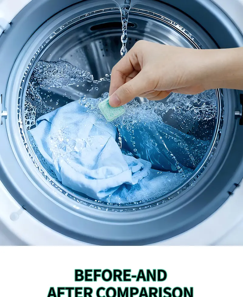 SOPAMI Washing Machine Cleaner Tablets 12 count formulated for pet owners fragrance free neutralizes pet odors removes pet hair buildup safe for septic systems dissolves dirt and residue