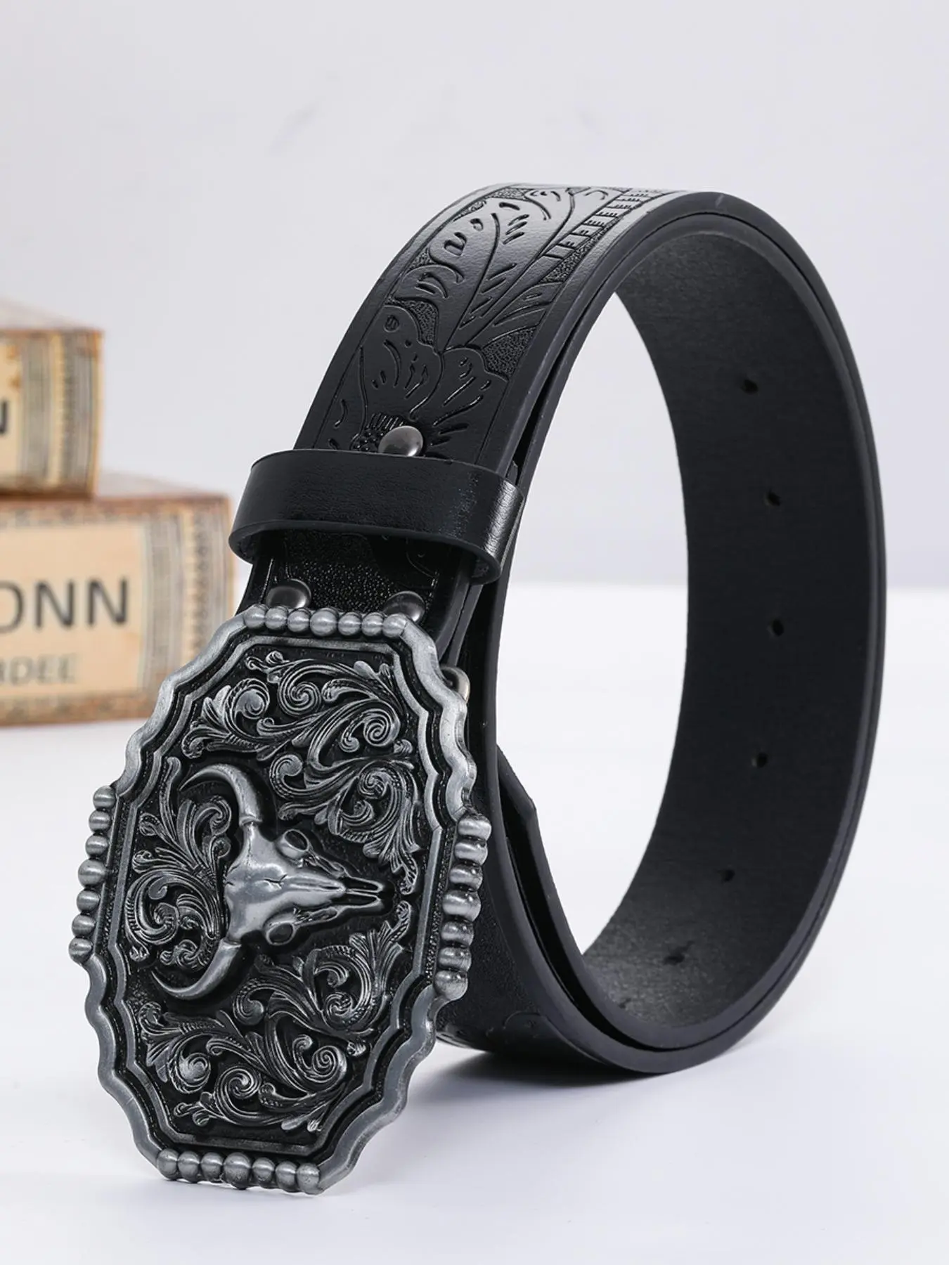 Vintage Buckle Belt for Women, Cowgirl Belt, Cowboy Waist Belt, Western Belt Buckles, Cowboy Style Western Concho Belts, All Seasons Unisex Pu Leather
