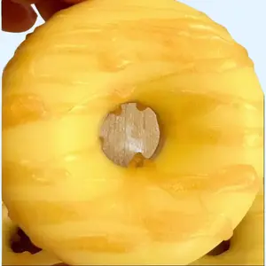 Yellow Donut Soap Bar- Strawberry Scented - Handmade All Natural Ingredients