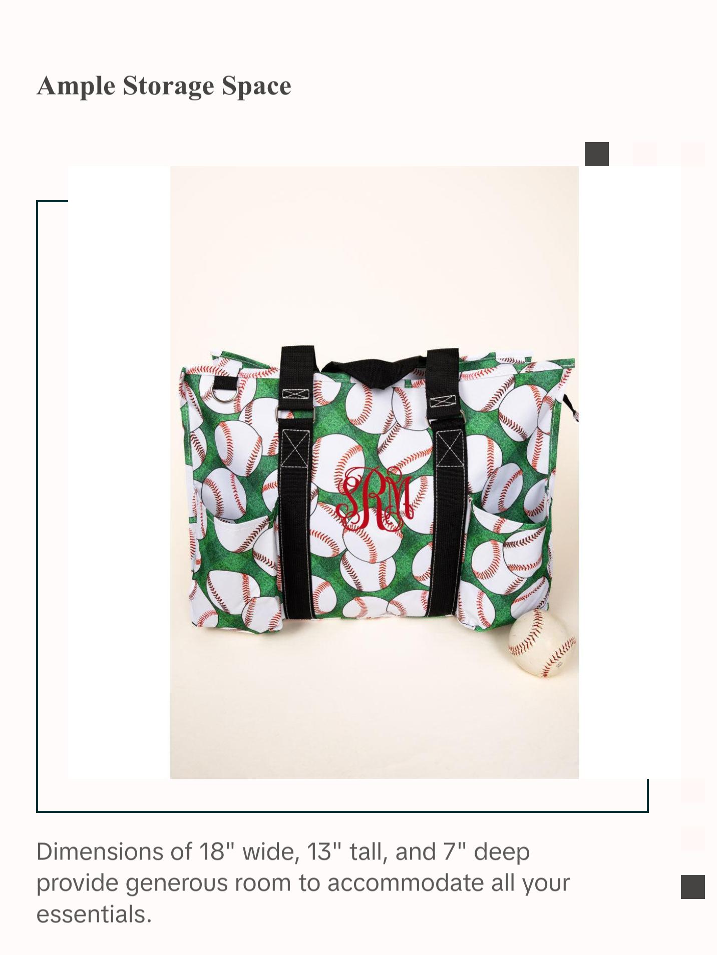 Bases Loaded Large Organizer Tote