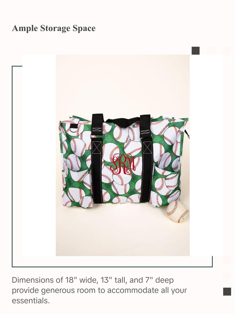 Bases Loaded Large Organizer Tote