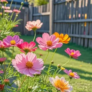 100 Pcs Mixed Cosmos Flower Seeds – Bright Ornamental Garden Flowers for Backyard Planting & Landscape Borders