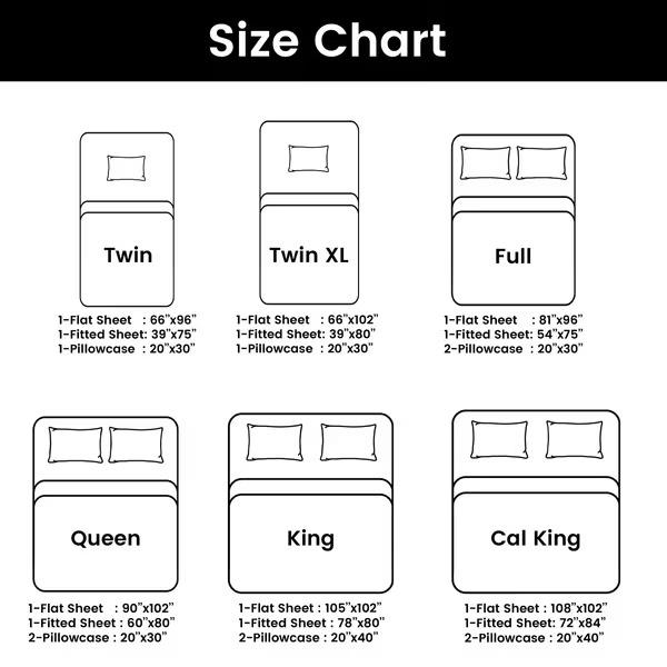 4 Pieces Solid Bedsheets - 1800 Series Stylish Comfy Bedding Sheet Set - Hotel Luxury Skin Friendly Cooling Sheets & Embroidered Pillowcases Without Filler - Classic Collection With 16 Inches Deep Pocket Room decor - Shrinkage & Fade Resistant