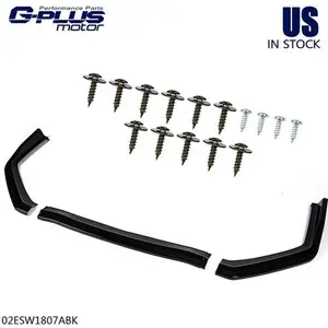 Fit For 2015-2020 Subaru WRX STI Sedan ABS Black Front Bumper Lip Spoiler Kit