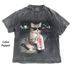 Funny Cat Soda Diet Shirt, Cool Cat Meme Tee, Coke Lover Shirt, Vintage Cat Graphic Tee, Unisex Gift for Men & Women