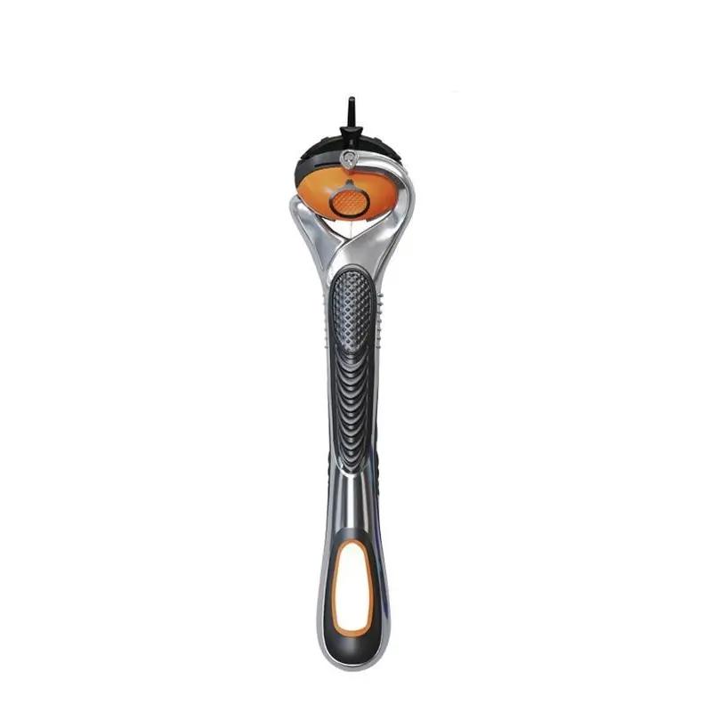 Men's Razor Handle, 1 Count Durable Metal Razor Handle (Orange-black ...