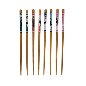 My Hero Academia 4 Pairs Collectible Anime Bamboo Chopsticks 8.85 Inches Long Gift Set