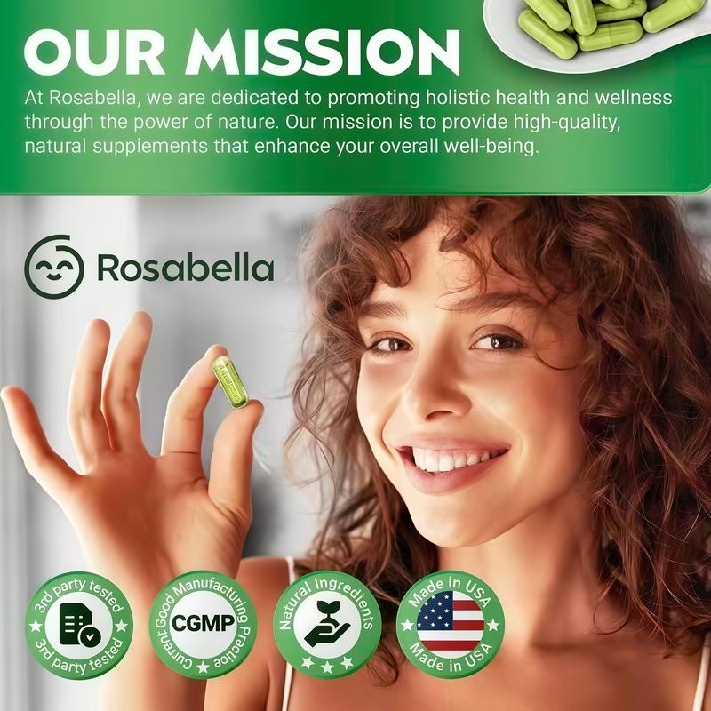 Rosabella Moringa Capsules (800mg) for Immune Support, Gut Health & Vitamins