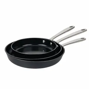 Alva Maestro 9.5" Ceramic Nonstick Breakfast Frying Pan Set, Non-Toxic Aluminium Cookware, Thick & Stylish, Stovetop & Oven Safe