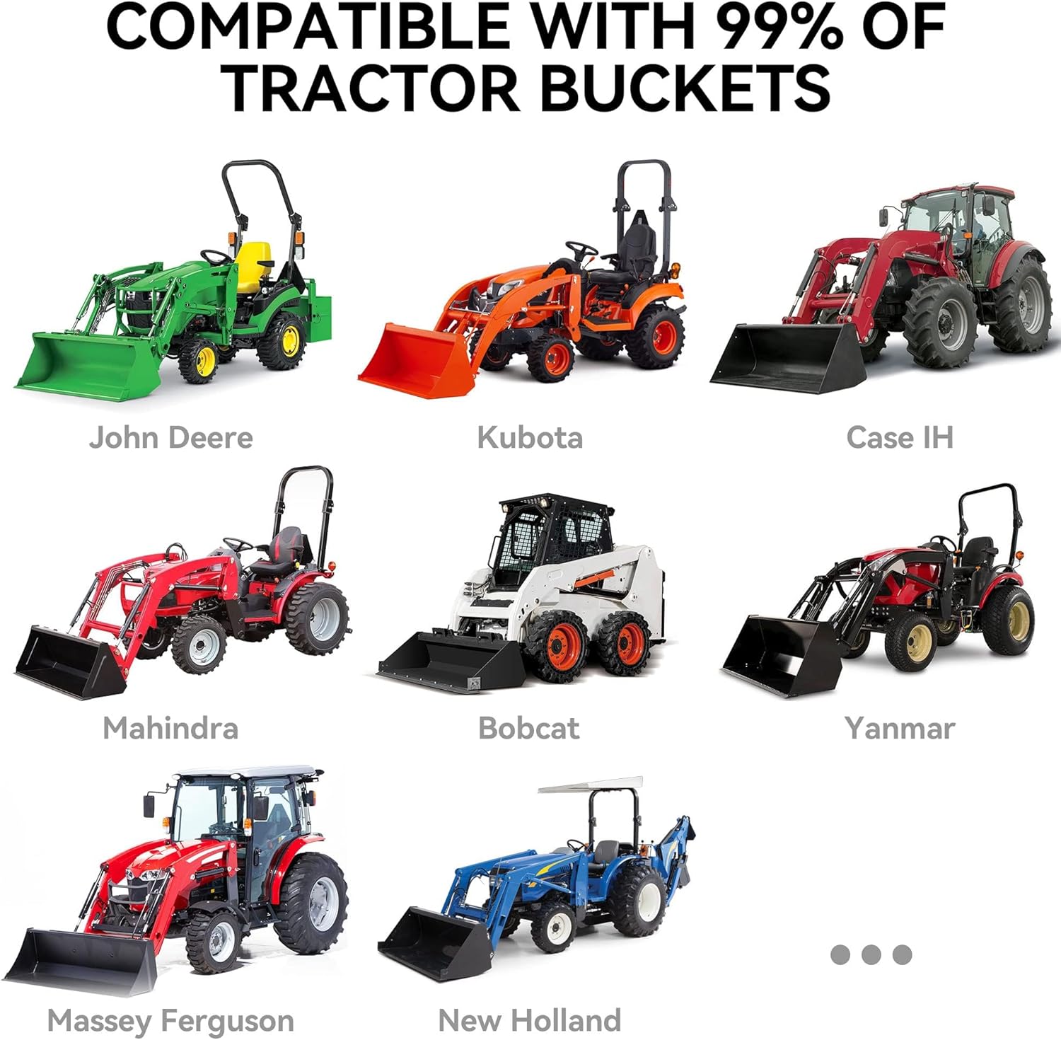 YITAMOTOR 43" 2000LBS / 60" 4000LBS Clamp on Pallet Forks Heavy Duty Tractor Forks with Adjustable Stabilizer Bar Tractor Bucket Forks for Tractor Attachments, Skid Steer, Loader Bucket Truck Stuff Parts Vehicle