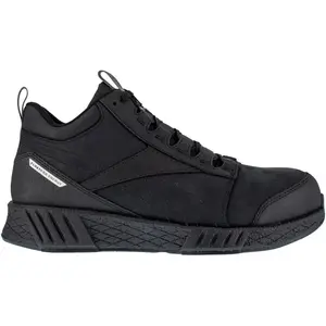 Reebok Mens Fusion Formidable Mid Slip Resistant Composite Toe  Work Safety Shoes Casual - Black