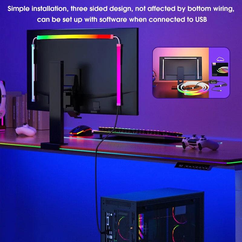 Ntaanoo 2026 USB Powered LED RGB Color Changing Strip Light with App Control Real-time Sync for TV Computer Bedroom Living Room Night Lamp Decorative LED TV Background Light Ntaanoo 2026 USB Powered LED RGB Color Changing Strip Light with App Control Real-time Sync for TV Computer Bedroom Living Room Night Lamp Decorative LED TV Background Light