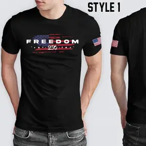 Freedom 250 T-Shirt, Patriotic American Flag Shirt, USA 1776 2026 Graphic Tee, 4th of July Gift for Men and Women