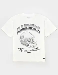 THE WILD COLLECTIVE Las Vegas Raiders Helmet Mens Boxy Tee