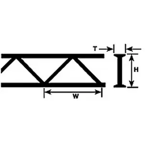 Plastruct 90415 OTS-16 OPEN WEB TRUSS 1/2