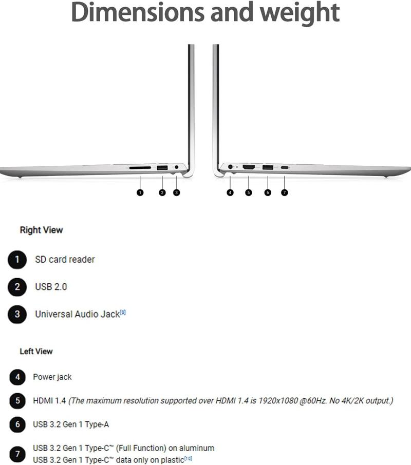 Dell DC15250 15.6 Laptop | FHD IPS Anti-Glare Display 120Hz | Intel 10-Core i7-1355U | Up to 64 GB RAM, 2 TB SSD | Backlit KB | Webcam | Finger Print | Wi-Fi 6 | Windows 11 Pro | w/Accessories Dell DC15250 15.6 Laptop | FHD IPS Anti-Glare Display 120Hz | Intel 10-Core i7-1355U | Up to 64 GB RAM, 2 TB SSD | Backlit KB | Webcam | Finger Print | Wi-Fi 6 | Windows 11 Pro | w/Accessories
