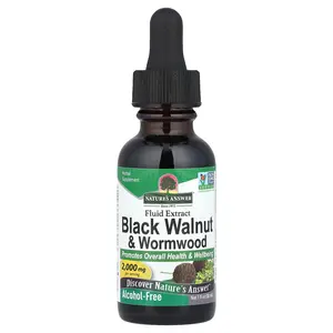 Nature's Answer Black Walnut & Wormwood, Fluid Extract, Alcohol-Free, 1 fl oz (30 ml)