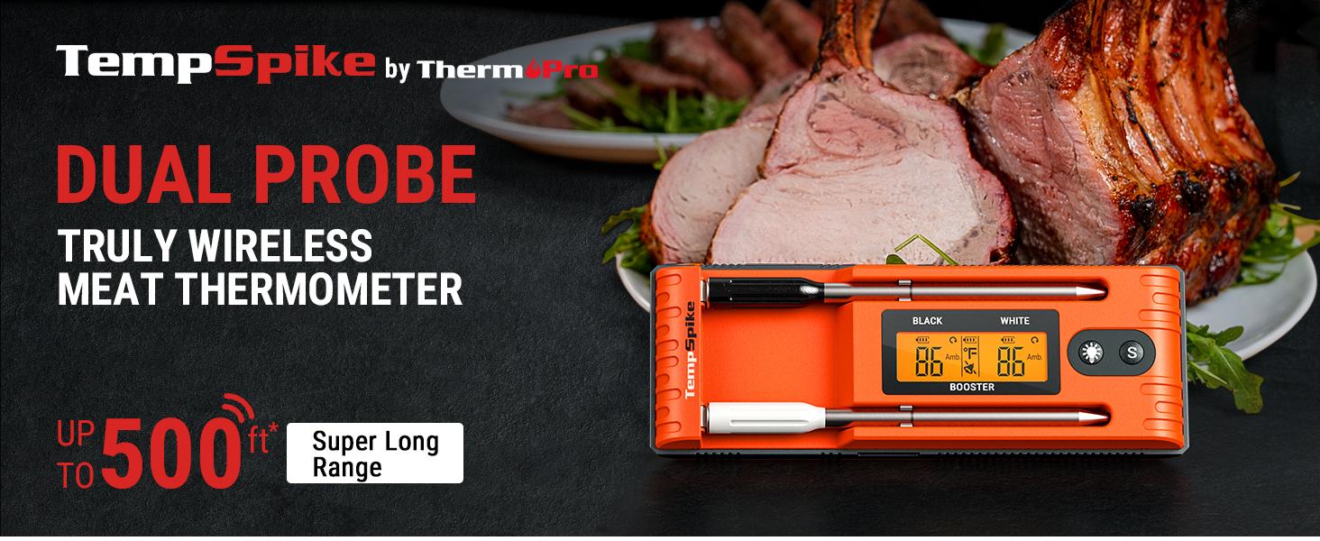 【Black Friday Early Bird Deal】TempSpike Duo Bluetooth Meat Thermometer – Dual Probes, Rechargeable, Waterproof, High Accuracy, Fast Readings, App Compatible Kitchen Gadgets Utensils 【Black Friday Early Bird Deal】TempSpike Duo Bluetooth Meat Thermometer – Dual Probes, Rechargeable, Waterproof, High Accuracy, Fast Readings, App Compatible Kitchen Gadgets Utensils