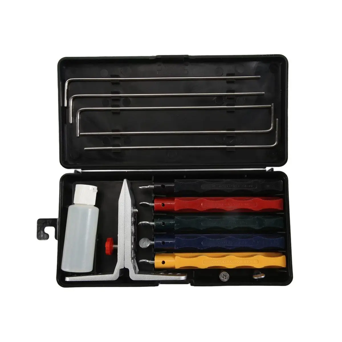 Knife Sharpening System,Professional Knife Sharpener with Controlled Angle,Knife Sharpener Professional with 5 Whetstone