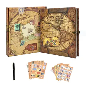 Our Adventure Book Scrapbook,Up Handmade DIY Family Scrapbook  Photo Album 9.57x8.39 Inches, 62 sheets, 124 pages with Photo Album Storage Box DIY Accessories Kit Mothers Day,Christmas, Anniversary