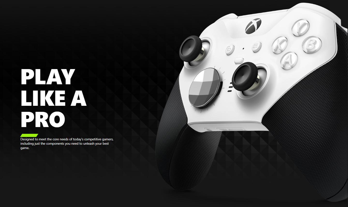 [Price Drop] Microsoft Xbox Elite Series 2 Wireless Controller - White Accessories Game Console