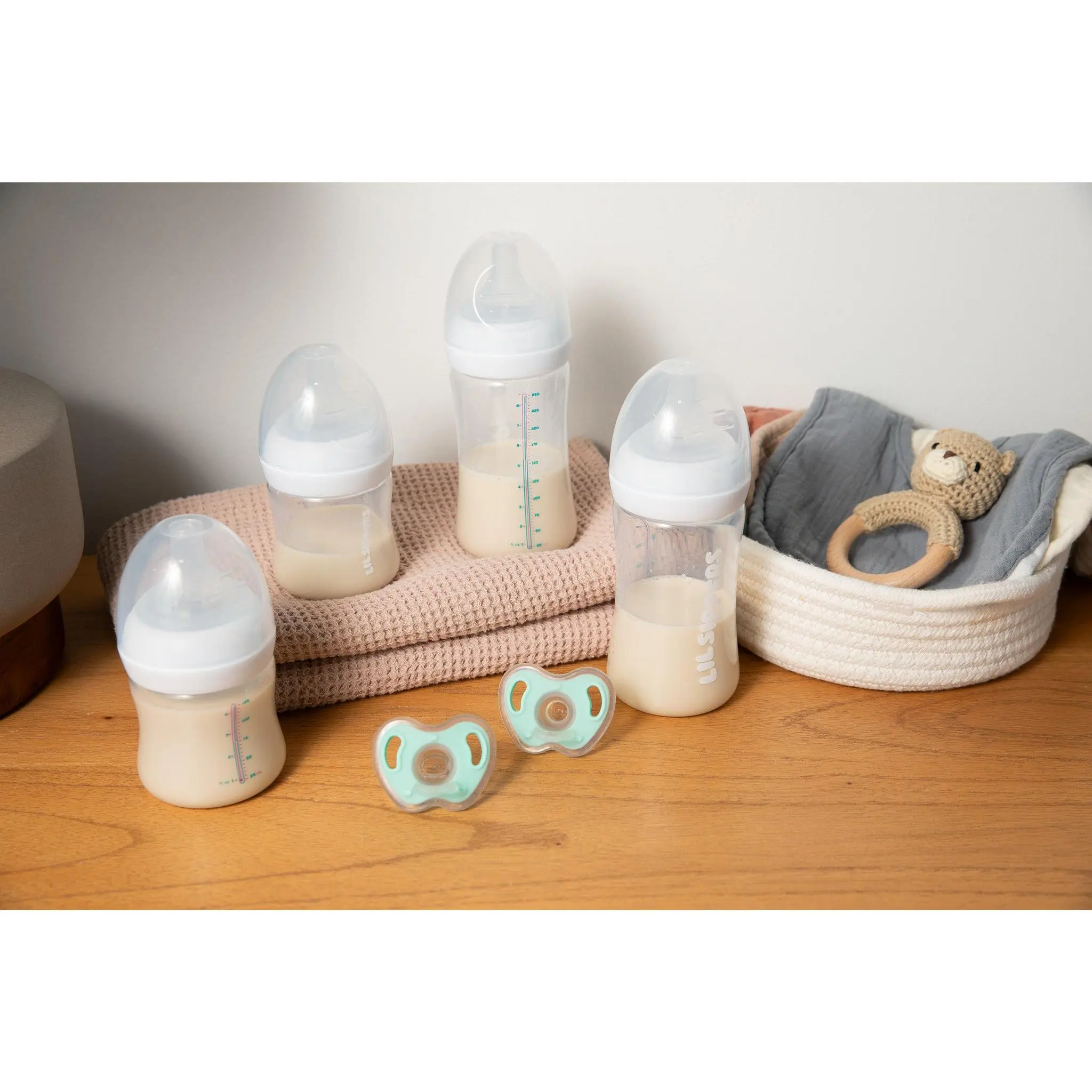 Lil Sippers Color Changing Baby Bottles Newborn Kit with 6-Piece Set baby  bottles