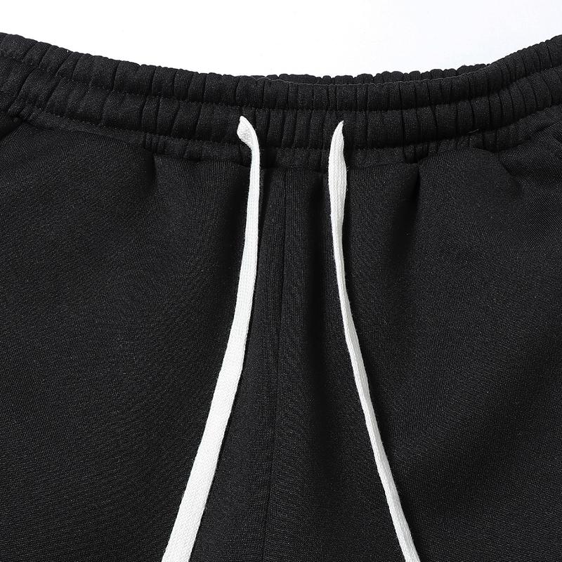 Men's Casual Jogger Pants - Elastic waistband with drawstring design, side pockets, autumn and winter athletic style full-length pants, comfortable fabric, durable material suitable for sports, workouts, and outdoor activities solid fashion sweatpants