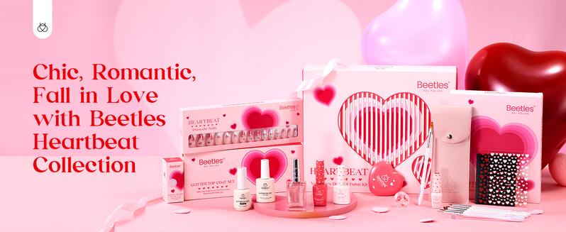 【Ideal Gift】Beetles 2026 HEARTBEAT Gel Nail Polish  Nail Art Manicure Kit, Best Gift Choice for Women and Girls