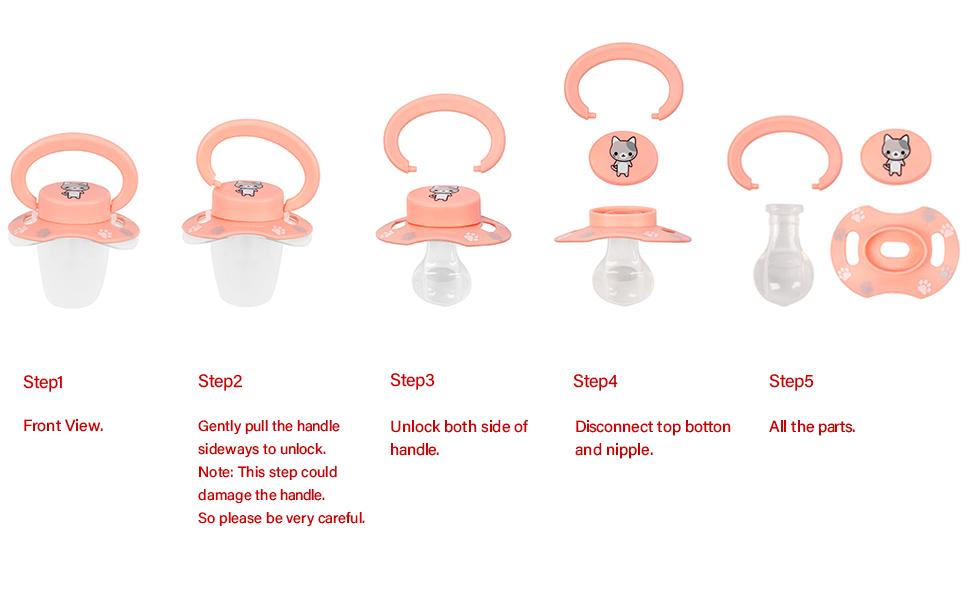 LittleForBig Bigshield Generation-II Adult Sized Pacifier Printed Set ...