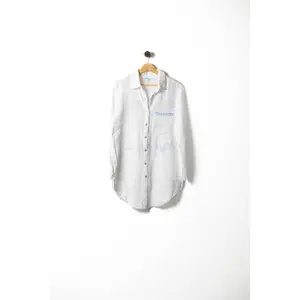 Coastal Getaway Embroidered Button-Up Shirt