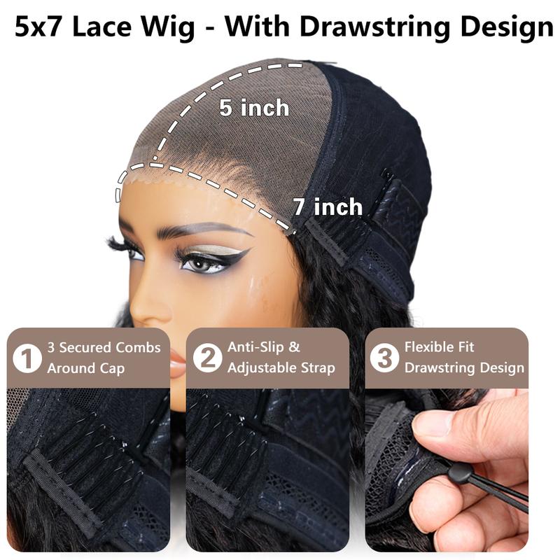 【20”Only $87.99】BANGJAZZ Short Kinky Curly Ready to Wear Glueless Wigs Pre Cut Lace Bleached Konts Closure Wigs Human Hair Wig Lace Front Wigs Pre Plucked For Women