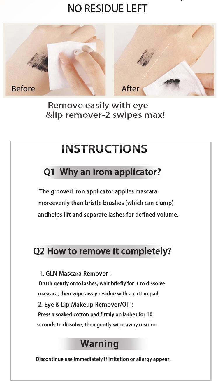 GLN 3D Curl & Volume Black Mascara Long-lasting curl-enhancing beauty makeup Large-sized black smudge-proof waterproof tube mascara Dramatically voluminous 3.2g GLN 3D Curl & Volume Black Mascara Long-lasting curl-enhancing beauty makeup Large-sized black smudge-proof waterproof tube mascara Dramatically voluminous 3.2g