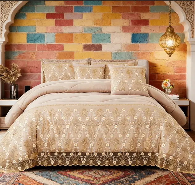 3 Piece All Season Soft Washed Microfiber Viscose Bedding Set with Pillow Cases Queen or King Size Moisture Wicking Silky Texture Easy Care for Bedroom Dorm Room Farmhouse Decor valentine's day Gift