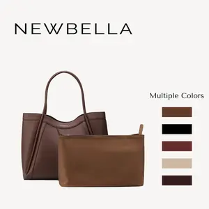 NEWBELLA Kelly L Size 2 PCS Set Tote Bag - Work Daily PU Material,elegant stylish purse for women, dealsforyoudays,FallFreshness
