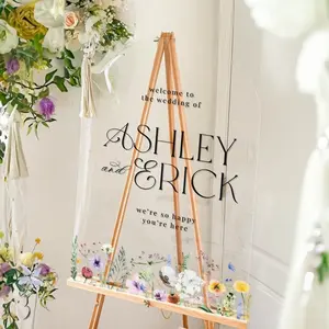 Wildflowers Wedding Welcome Sign, Wildflower Wedding Sign