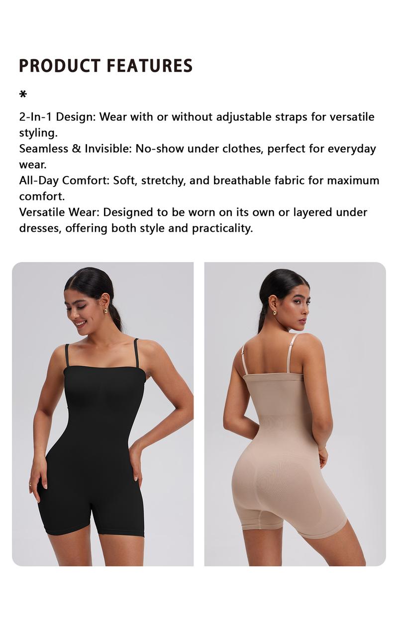 OYV Women's Seamless Removable Strapless Bodysuits For Women's Yoga Rompers