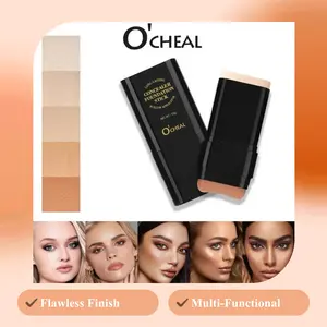 6-color Dual - Ended EraserFoundation Stick -Multi - Use Concealer &Highlighter for Acne Marks, Nose ContourFlawless Makeup Finish - Versatile Cosmetic Tool,daily gift