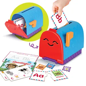 Learning Resources Easter Gifts for Kids, Alphabet Learning Mailbox - Montessori Toddler Toys, ABC Letter Tracing, Writing Practice, Manipulatives for Preschoolers, Gifts for Boys and Girls, Pretend Play, Fine Motor