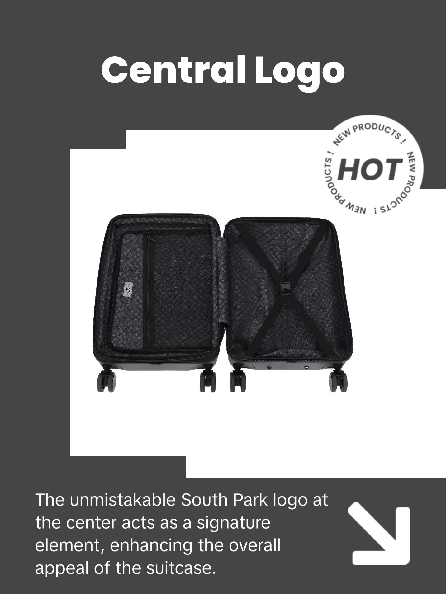 Paramount South Park 22.5" White Carry-On Suitcase Luggage