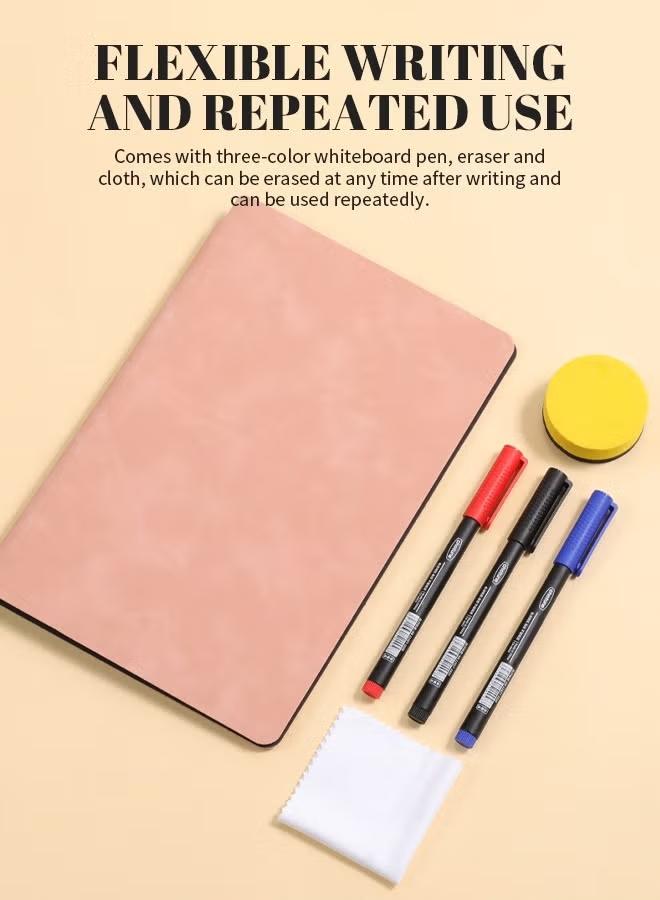 MUNBYN A5 Foldable Whiteboard Small Dry Erase Board With Pen Reusable Erasable Notebook Double- Sided For Drawing, Recording Meetings, Family Reminders, Writing MUNBYN A5 Foldable Whiteboard Small Dry Erase Board With Pen Reusable Erasable Notebook Double- Sided For Drawing, Recording Meetings, Family Reminders, Writing