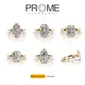 (CR023) Female Chic Modern Rectangle Geometric 5A Cubic Zirconia Rings - High-Quality Copper, Hypoallergenic, Tarnish Proof Jewelry, 3-5g, Sizes US5-9, Casual Daily Wear, Gift-Box Elegance