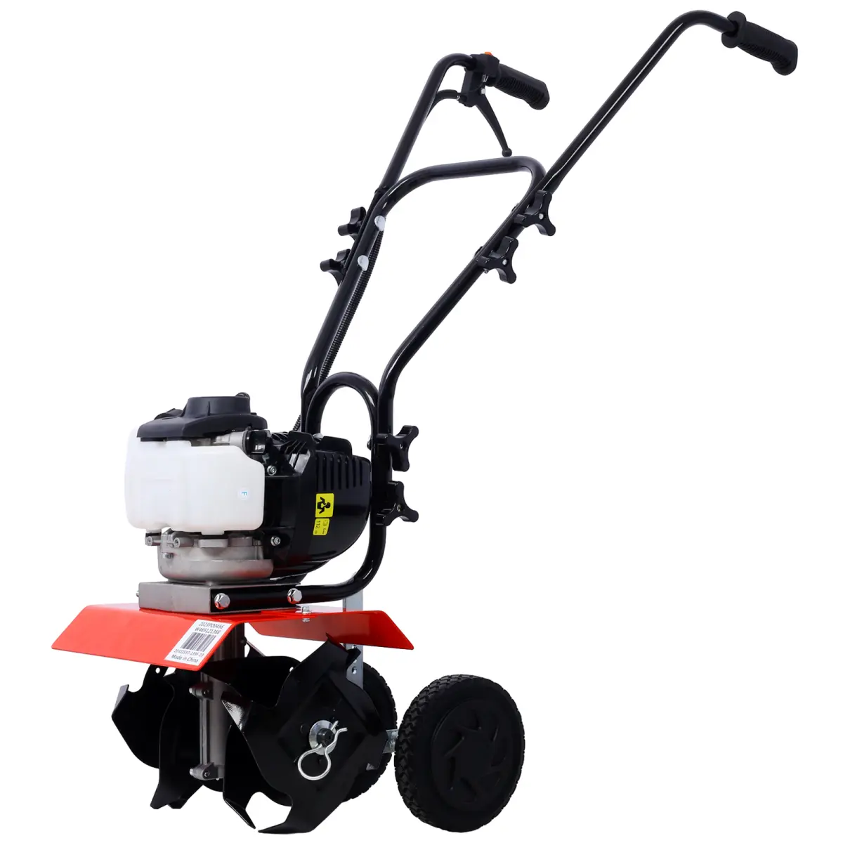 Rototiller Gas Powered, 4-Cycle Gas Cultivator with Powerful 37.7cc Engine, Gear Drive Transmission, Lightweight Mini Tiller for Garden Soil, Quiet Operation Lawn Mower Grass Trimmer Handle