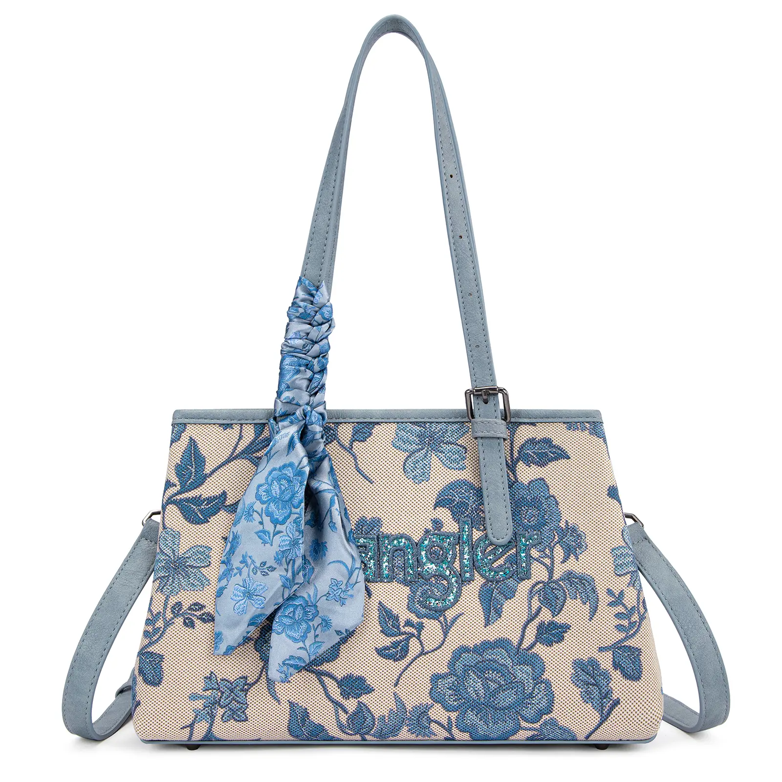 Wrangler Floral Whisper Satchel Bags for Women Vintage Embroidered Purse with Shoulder Strap