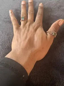 emerald and copper (aether) ring