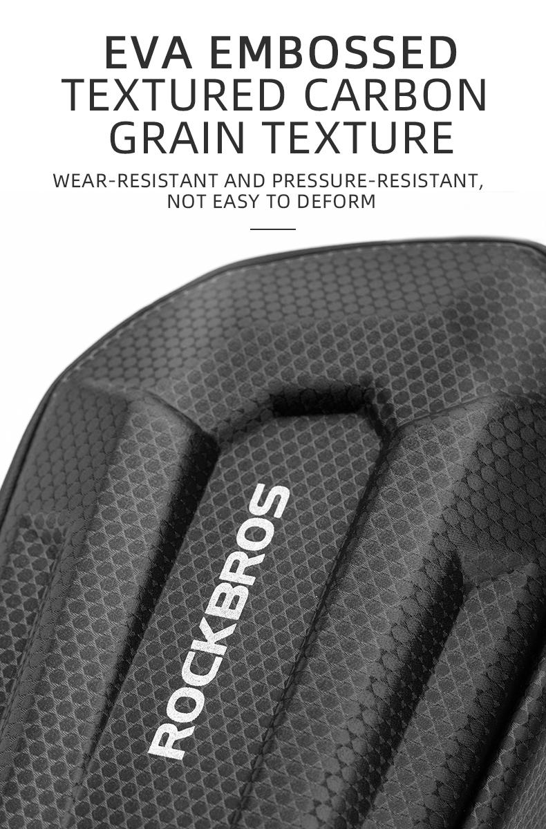 ROCKBROS Bike,Bicycle Saddle Bag Under Seat 3D Hard Shell Bike Seat Bag with Silver Reflective Strip Bike Bag for Mountain Road Bikes, Quick Release 1.7L