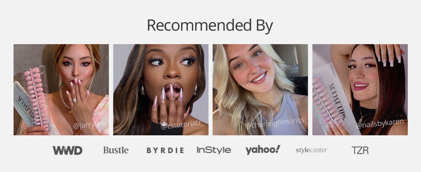 BTArtbox Press On Nails - Pastel Short Press On Nails with Glue for Women, Square or Almond Opaque Soft Gel Glue On Nails in 16 Sizes - 32 Stick On Nails Kit