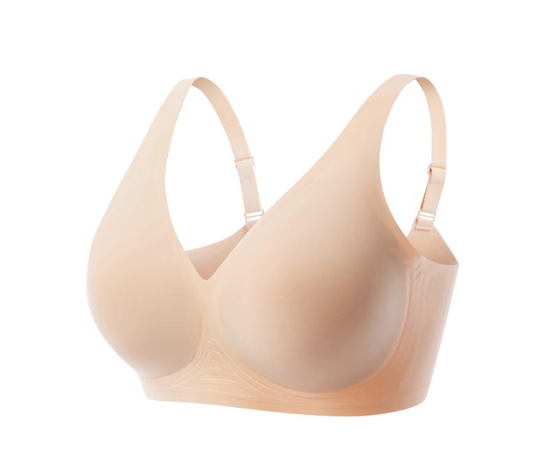 1/2/3PCS Jelly Wireless Womens Comfortable Wireless Bras Push Up Bralettes Seamless Tshirts Bras Deep V Everyday Bras S 4XL